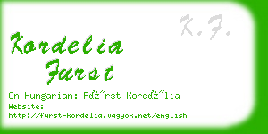 kordelia furst business card